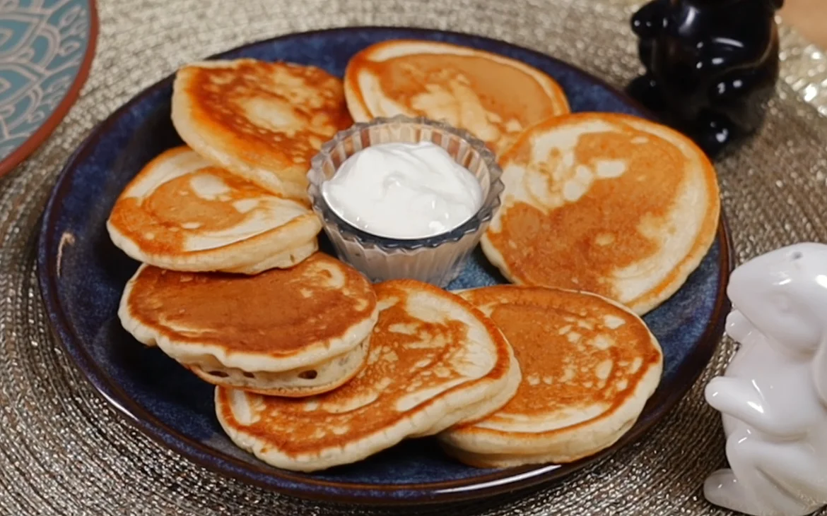 Нежные
оладьи на кефире