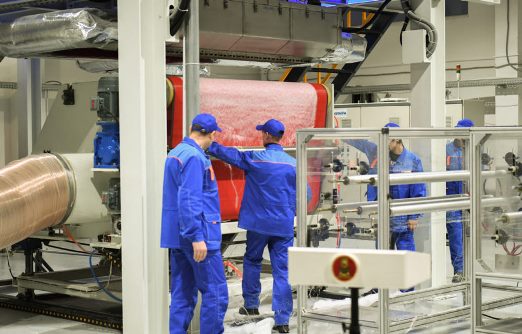 На Кимрской фабрике им. Горького запустили линию по производству фильтрующего материала