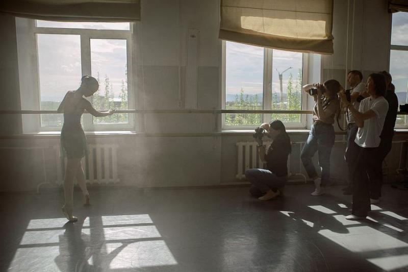 Будущие балерины выступили в качестве фотомоделей