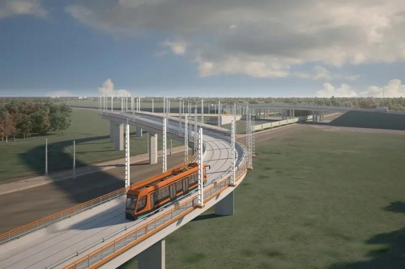 От метро «Купчино» до поселка Шушары в 2025 году поедут новые трамваи «Невский»